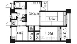 洛西新林団地２９棟間取り図面