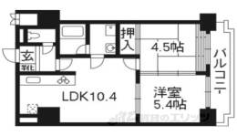 ライオンズマンション京都河原町第二間取り図面