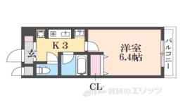 ｴｲﾍﾟｯｸｽ京都新京極１間取り図面