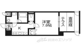 ベラジオ五条堀川３間取り図面