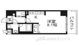 ベラジオ五条堀川３間取り図面