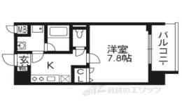 ベラジオ五条堀川３間取り図面