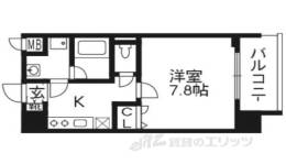 ベラジオ五条堀川３間取り図面