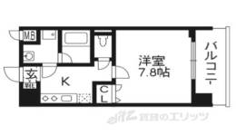 ベラジオ五条堀川３間取り図面