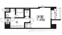 ベラジオ五条堀川３間取り図面