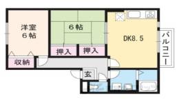 エーデルハイム千代川Ａ棟間取り図面