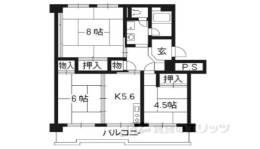 洛西境谷東団地８号棟間取り図面
