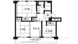 洛西境谷東団地９号棟間取り図面