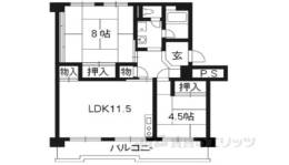 洛西境谷東団地１０号棟間取り図面