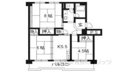 洛西境谷東団地１４号棟間取り図面