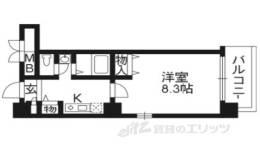 アスヴェル京都市役所前503間取り図面