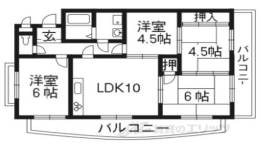 エクセル友岡間取り図面