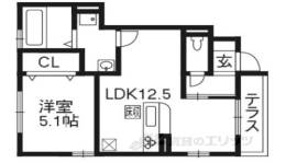 ボンセジュール里の西間取り図面