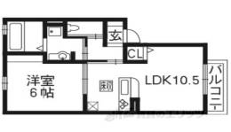 コンフォート西京極間取り図面