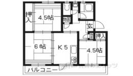 洛西新林団地２３号棟間取り図面