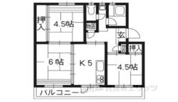 洛西新林団地２４号棟間取り図面