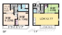 グリーンヒル北白川ＷＥＳＴ間取り図面