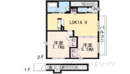 メイプルハイツ２間取り図面
