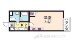 フラッティ上七軒間取り図面