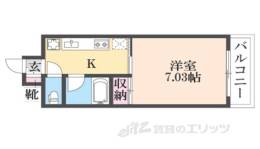 ル・パルトネール西大路御池間取り図面