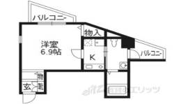 クレストコート二条城北間取り図面