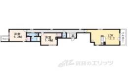 アヴニール御所南２間取り図面