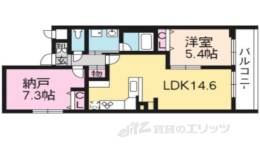 リバティ松原富小路間取り図面
