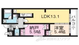 リバティ松原富小路間取り図面