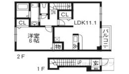 アイランドヨコデ間取り図面