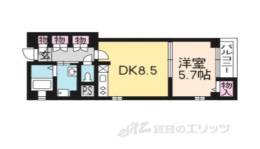 フェリシエ二条東洞院間取り図面