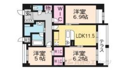 グラン・アミール御池間取り図面