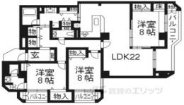 エルザ京都御所西間取り図面
