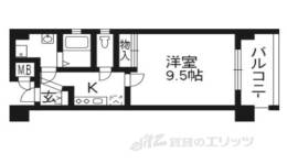 エスリード西大路駅前間取り図面