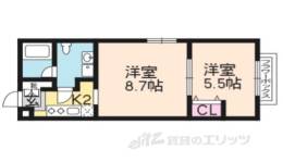 Ｏｐｔｉｍａ御所西藪之内町間取り図面