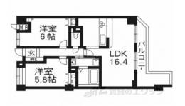 ラクト山科メゾンイースト間取り図面