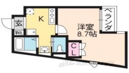 リバティコート修学院間取り図面