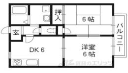 ハイツ北山２間取り図面