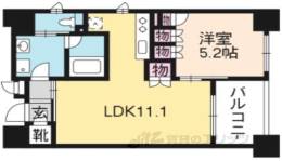 リヴァーク四条烏丸間取り図面