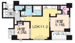 リヴァーク四条烏丸間取り図面