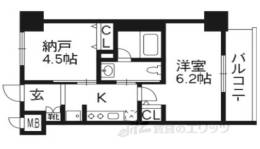 ｴｽﾃﾑﾌﾟﾗｻﾞ京都河原町通２ﾚｼﾞﾃﾞﾝｼｬﾙ間取り図面