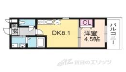 Ｒｅｓｉｄｅｎｃｅ二条洛中庵間取り図面