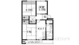 小栗栖北団地18棟間取り図面