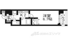 プレサンス京都四条烏丸クロス間取り図面