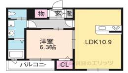 シャーメゾン京都稲荷間取り図面