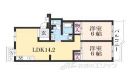 ＵＲ西京極団地４号棟間取り図面