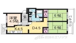 ＵＲ西京極団地６号棟間取り図面