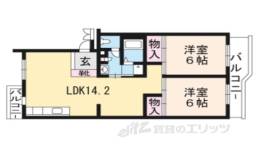 ＵＲ西京極団地６号棟間取り図面