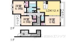 ヴェルドミール久御山間取り図面