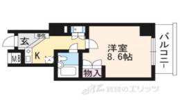 ホーユウコンフォルト二条城前802間取り図面