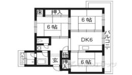 円明寺ヶ丘団地Ｙ棟304号室間取り図面